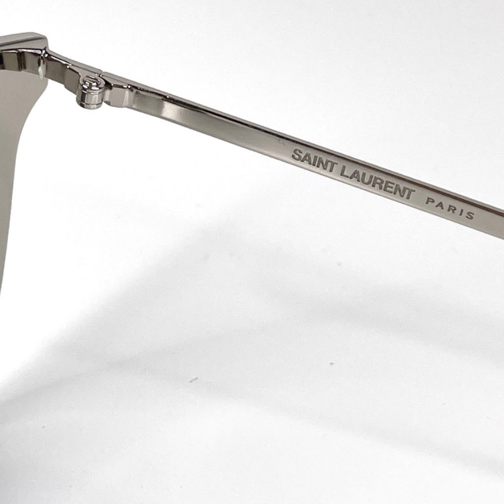 SAINT LAURENT SL 272/K Silver Grey Square Flat Sunglasses NEW - Picture 13 of 15
